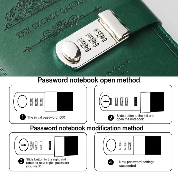 Xiyunte_Diaries_With_Lock_A5_Adult_Diary_With_Lock_Vintage_Pu_Leather_Journal_Notebook_With_Pen_Personal_Diary_With_Pen_Holde_200_Pages_100gsm_Premium_Thick_Paper_Gift_Box_Green
