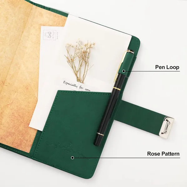 Xiyunte_Diaries_With_Lock_A5_Adult_Diary_With_Lock_Vintage_Pu_Leather_Journal_Notebook_With_Pen_Personal_Diary_With_Pen_Holde_200_Pages_100gsm_Premium_Thick_Paper_Gift_Box_Green