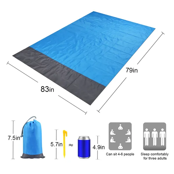 Gonlei_Beach_Blanket_Picnic_Mat_Extra_Large_83_X79_Waterproof_Sandproof_Quick_Drying_Beach_Mat_With_Portable_Case_Bag_And_4_Fixed_Nails_For_Beach_Camping_Music_Hiking_And_Grass_Trips_Blue