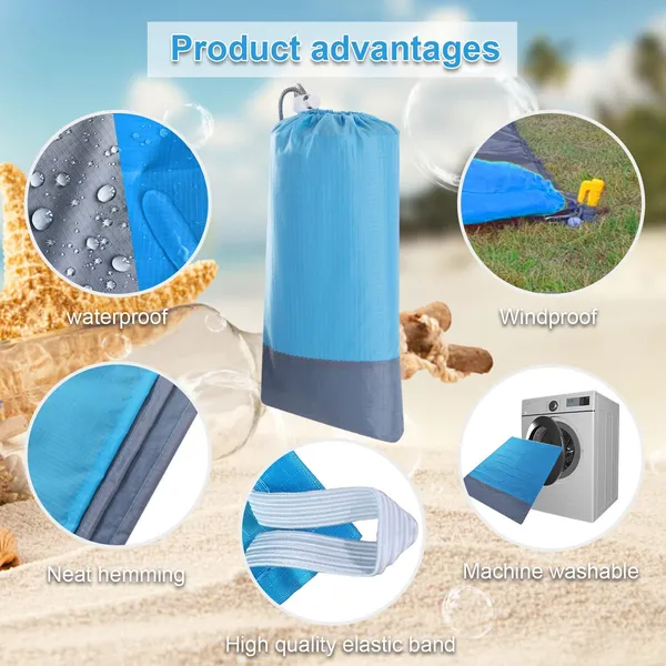Gonlei_Beach_Blanket_Picnic_Mat_Extra_Large_83_X79_Waterproof_Sandproof_Quick_Drying_Beach_Mat_With_Portable_Case_Bag_And_4_Fixed_Nails_For_Beach_Camping_Music_Hiking_And_Grass_Trips_Blue