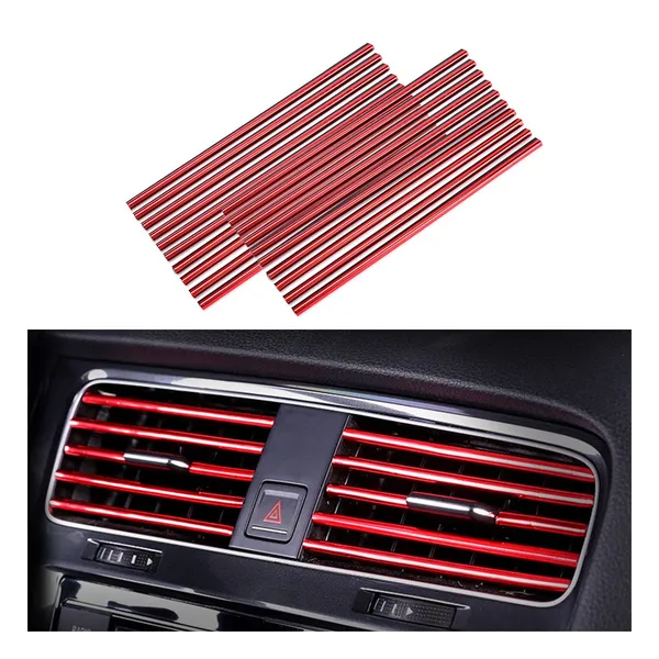 20_Pcs_Car_Air_Conditioner_Outlet_Decoration_Strip_Waterproof_Bendable_Accessories_Protection_For_Car_Air_Vent_Compatible_With_Most_Air_Vent_Type_Car_Interior_Accessories_For_Men_Women_Red