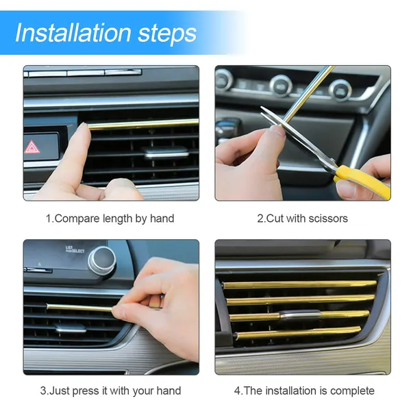 20_Pcs_Car_Air_Conditioner_Outlet_Decoration_Strip_Waterproof_Bendable_Accessories_Protection_For_Car_Air_Vent_Compatible_With_Most_Air_Vent_Type_Car_Interior_Accessories_For_Men_Women_Gold