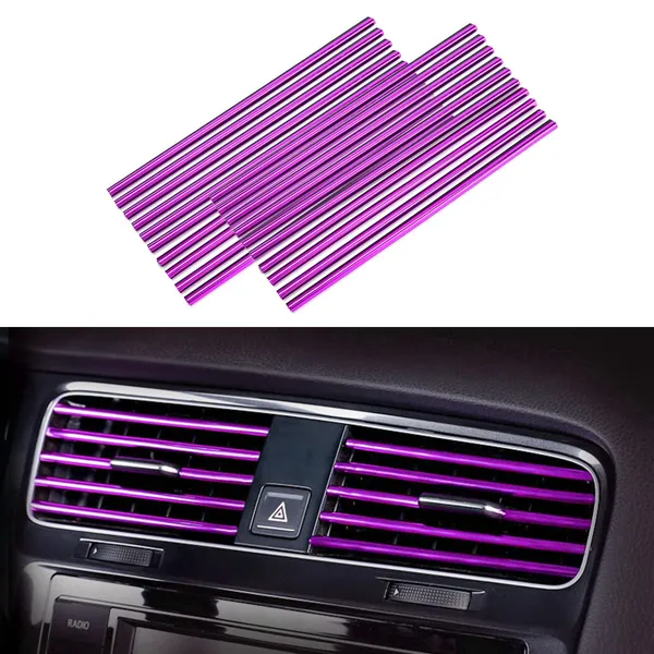 20_Pcs_Car_Air_Conditioner_Outlet_Decoration_Strip_Waterproof_Bendable_Accessories_Protection_For_Car_Air_Vent_Compatible_With_Most_Air_Vent_Type_Car_Interior_Accessories_For_Men_Women_Purple