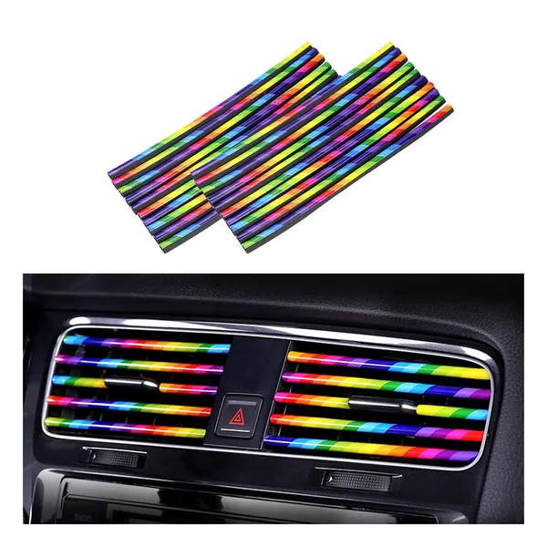 20_Pcs_Car_Air_Conditioner_Outlet_Decoration_Strip_Waterproof_Bendable_Accessories_Protection_For_Car_Air_Vent_Compatible_With_Most_Air_Vent_Type_Car_Interior_Accessories_For_Men_Women_Multicolor