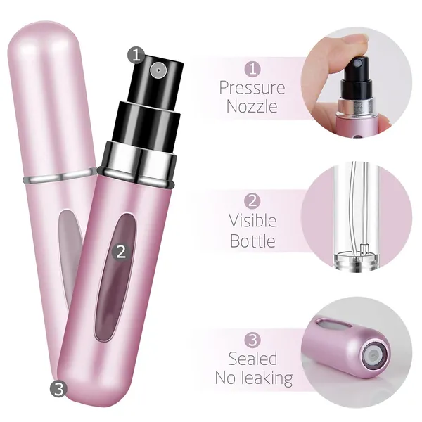 2pcs_Refillable_Perfume_Atomizer_Bottles_Portable_Mini_Separate_Perfume_Bottle_Travel_And_Outings_Spray_Boxes_Dispensers_5ml_0_2oz_Matte_Pink