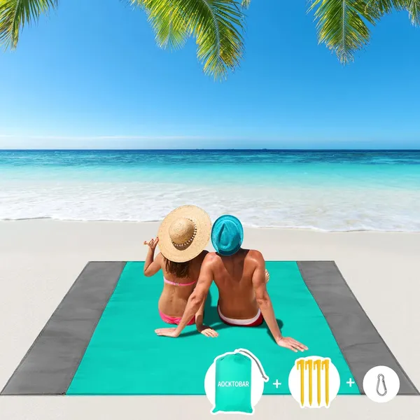 Aocktobar_Rubber_Beach_Blanket_79_A_83_Picnic_Waterproof_Sandproof_For_4_7_Adults_Oversized_Lightweight_Beach_Mat_Portable_Picnic_Blanket_Sand_Proof_For_Travel_Camping_Hiking_Green