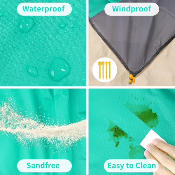 Aocktobar_Rubber_Beach_Blanket_79_A_83_Picnic_Waterproof_Sandproof_For_4_7_Adults_Oversized_Lightweight_Beach_Mat_Portable_Picnic_Blanket_Sand_Proof_For_Travel_Camping_Hiking_Green
