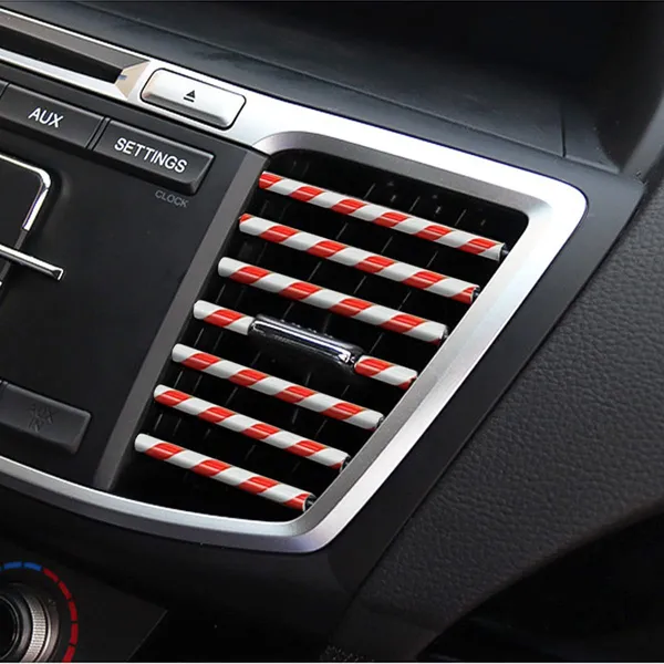 8sanlione_20pcs_Car_Air_Conditioner_Decoration_Strip_Diy_Air_Vent_Outlet_Trim_Strip_Bendable_Car_Interior_Accessories_Car_Molding_Strip_For_Most_Air_Vent_Outlet_Red_Stripe