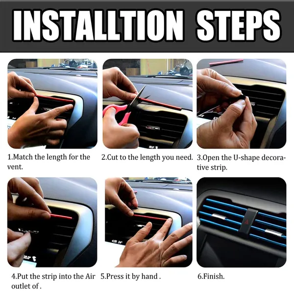 20pcs_Car_Air_Conditioner_Decoration_Strip_Universal_Waterproof_Bendable_Air_Vent_Outlet_Trim_For_Most_Vents_Red