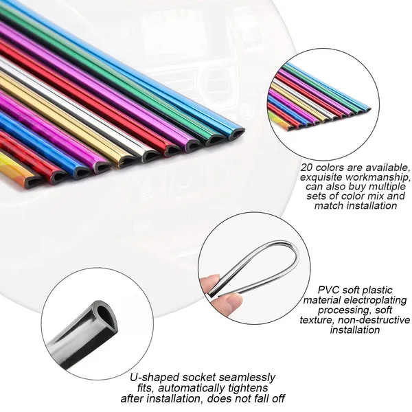 20pcs_Car_Air_Conditioner_Decoration_Strip_Auto_Air_Vent_Outlet_Chrome_Diy_Trim_Strips_Waterproof_Moulding_Bendable_Protection_Strip_Line_Car_Decor_Accessories_For_Most_Cars_Wood_Decorative_Accent_Lines_Insert_Style_Placement_Fits_Compatible_Outlet_Gaps_Car_Interior_Accessories