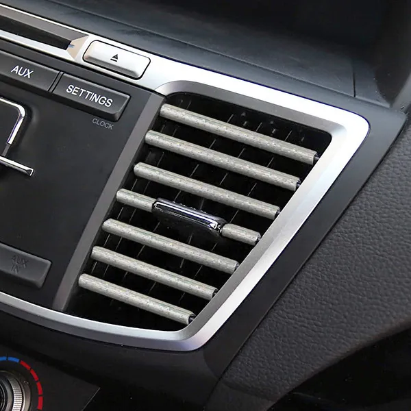 20pcs_Car_Air_Conditioner_Decoration_Strip_Auto_Air_Vent_Outlet_Chrome_Diy_Trim_Strips_Waterproof_Moulding_Bendable_Protection_Strip_Line_Car_Decor_Accessories_For_Most_Cars_Star_Silver_Decorative_Accent_Lines_Insert_Style_Placement_Fits_Compatible_Outlet_Gaps_Car_Interior_Accessories