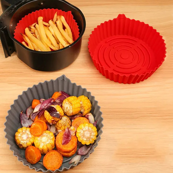 Silicone_Air_Fryer_Pot_Reusable_Air_Fryer_Silicone_Pot_With_2pcs_Muffin_Cup_Tart_Donuts_Replacement_Of_Parchment_Liner_Food_Safe_Non_Stick_Microwave_Oven_Accessories_7_5_Inch_Medium_Red