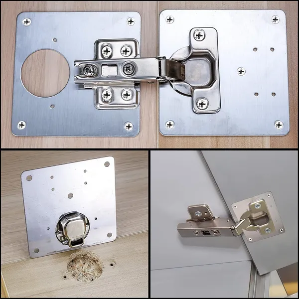 2_Pcs_Stainless_Steel_Cabinet_Hinge_Repair_Plates_With_16_Screws_Flat_Fixing_Brackets_To_Mend_Kitchen_Cupboard_Doors_2