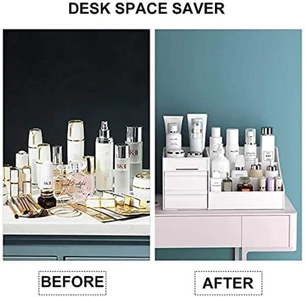 Makeup_Desk_Cosmetic_Storage_Box_Organizer_With_Drawers_For_Dressing_Table_Vanity_Bathroom_Counter_Eyeshadow_Lotions_Lipstick_And_Nail_Polish_White
