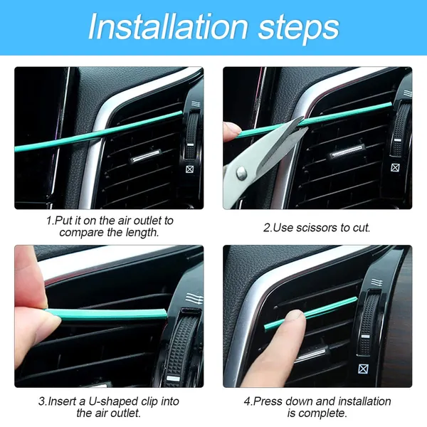 8sanlione_20pcs_Waterproof_Bendable_Car_Air_Vent_Trim_Strips_Yellow_Decorative_Accent_Lines_Insert_Style_Placement_Fits_Compatible_Outlet_Gaps_Car_Interior_Accessories