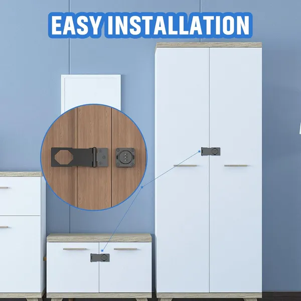 Household_Cabinet_Password_Hasp_Locks_Cabinet_Door_Combination_Lock_Door_Security_Slide_Latch_Lock_For_Small_Doors_Cabinets_Barn_Door_Bathroom_Outdoor_Garden_Black_Household_Door_Security_Slide_Latch_For_Small_Bathroom_Outdoor_Shed_Bedroom_Closet_Barn_Doors