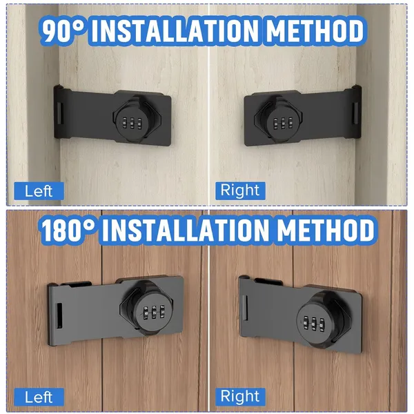 Household_Cabinet_Password_Hasp_Locks_Cabinet_Door_Combination_Lock_Door_Security_Slide_Latch_Lock_For_Small_Doors_Cabinets_Barn_Door_Bathroom_Outdoor_Garden_Black_Household_Door_Security_Slide_Latch_For_Small_Bathroom_Outdoor_Shed_Bedroom_Closet_Barn_Doors