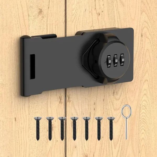 Mechanical_Password_Rotary_Hasp_Locks_Cabinet_Locks_With_Combination_Door_Security_Gate_Locks_For_Small_Doors_Cabinets_Barn_Door_Bathroom_Outdoor_Closet_Fence_Black_Heavy_Duty_Aluminum_Alloy_Password_Doors_Lock_Latch_For_Barn_Door_Window_Fence_Closet_Shed_And_Gate_Latch