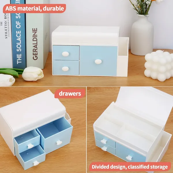 Leture_Desk_Organizer_With_3_Drawers_Makeup_Storage_Box_With_Lid_Office_School_Home_Stationery_Supplies_Plastic_Organizers_Desktop_Organizer_For_Pen_Pencil_Marker_White_W_Blue_Drawers