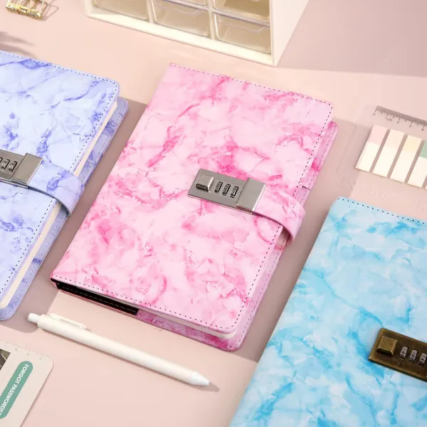 Cagie_Marble_Diary_With_Lock_For_Girls_And_Women_Waterproof_Journal_With_Lock_192_Pages_Secret_Girls_Locked_Diary_With_Pen_Password_Locked_Journals_For_Teen_Girls_A5_Pink