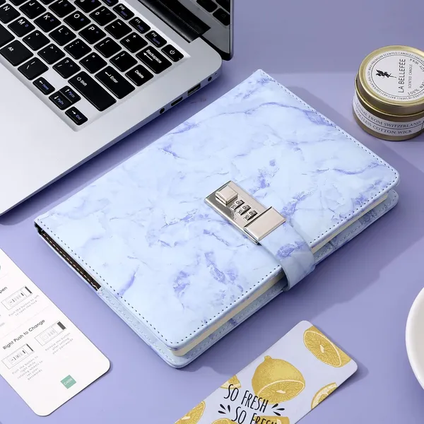 Cagie_Marble_Diary_With_Lockfor_Girls_And_Women_A5_Purple_Waterproof_Journal_192_Pages_Secret_Locked_Diary_For_6_8_10_12_14_16_Years_Girls_With_Pen