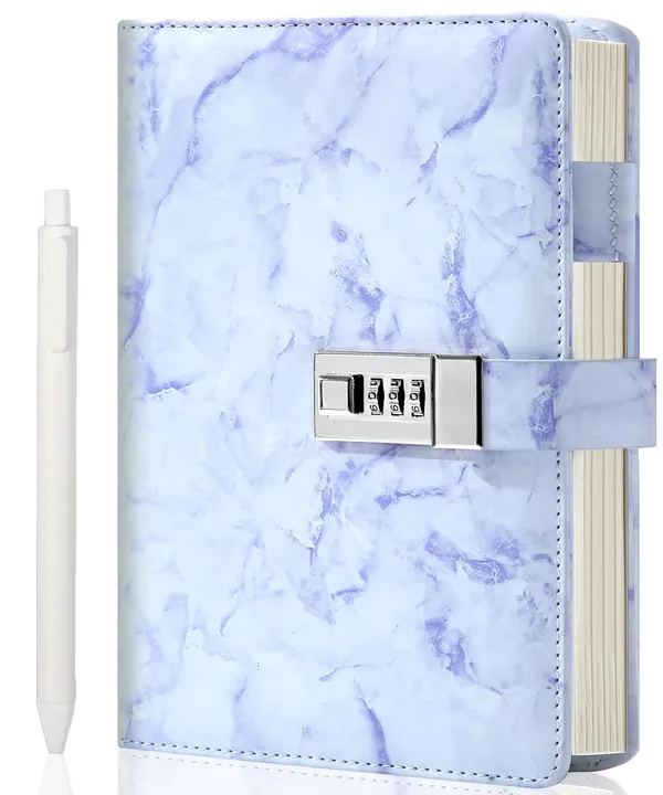 Cagie_Marble_Diary_With_Lockfor_Girls_And_Women_A5_Purple_Waterproof_Journal_192_Pages_Secret_Locked_Diary_For_6_8_10_12_14_16_Years_Girls_With_Pen
