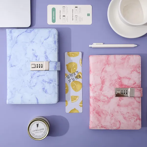 Cagie_Marble_Diary_With_Lockfor_Girls_And_Women_A5_Purple_Waterproof_Journal_192_Pages_Secret_Locked_Diary_For_6_8_10_12_14_16_Years_Girls_With_Pen