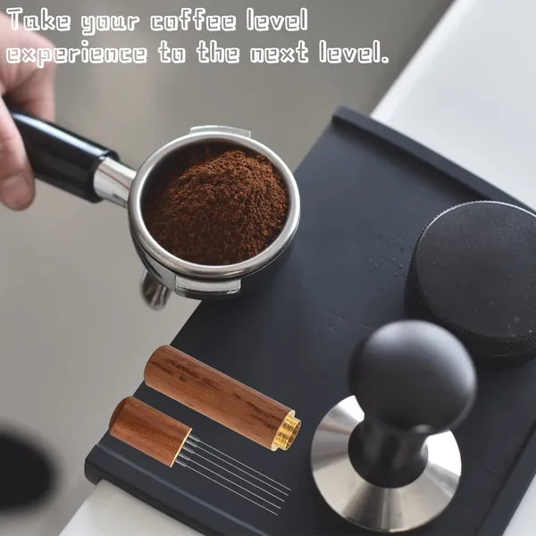 Zayin_Espresso_Coffee_Stirrer_Distribution_Tool_5_Needles_0_4mm_Natural_Wood_Handle_And_Stand