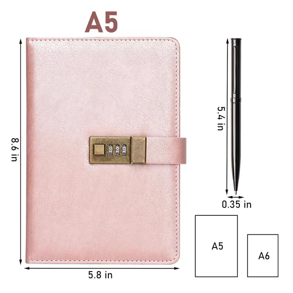 Wemate_Diary_With_Lock_A5_Pu_Leather_Journal_With_Lock_240_Pages_Vintage_Lock_Journal_Password_Protected_Notebook_With_Pen_Gift_Box_Lock_Diary_Planner_Organizer_For_Men_And_Women_8_6x5_8in