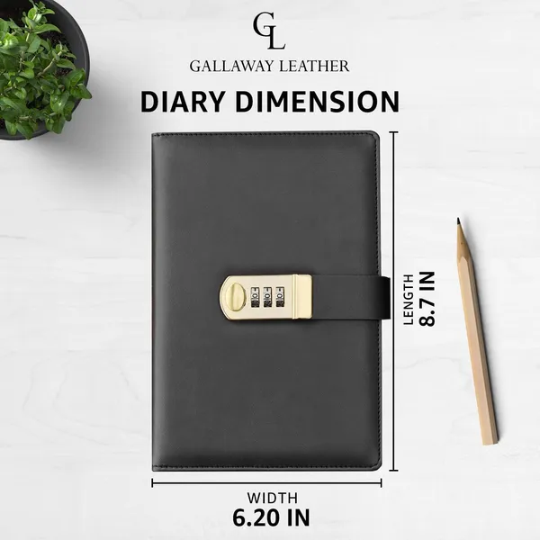 Gallaway_Leather_Diary_With_Lock_Personal_Journal_With_Lock_For_Men_And_Women_A5_Pu_Leather_Notebook_Writing_Journal_With_Lined_Paper_Travel_Journal_In_A_Gift_Box_Black