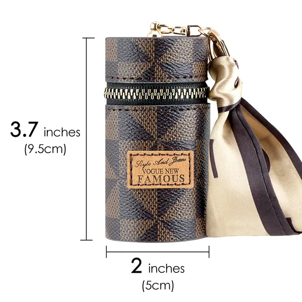 Adorila_Lipstick_Case_Mini_Leather_Lip_Gloss_Lipstick_Organizer_Travel_Lipstick_Bag_With_Keychain_For_Perfume_Fingernail_Polish_Brown