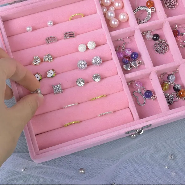 9_Grid_Jewellery_Organiser_Velvet_Storage_Box_Case_Lockable_And_Removal_Tray_For_Ring_Storage_Slot_Ring_Jewellery_Display_Storage_Box_Tray_For_Rings_Earrings_Necklace_Pink