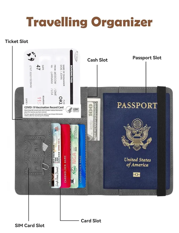 Passport_Holder_Cover_Wallet_For_Men_Women_Travel_Essentials_Must_Haves_Waterproof_Rfid_Blocking_Card_Slots_Leather_Passport_Case_Travel_Wallet_Grey_Classic