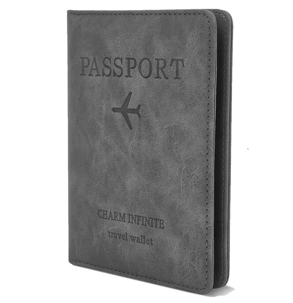 Passport_Holder_Cover_Wallet_For_Men_Women_Travel_Essentials_Must_Haves_Waterproof_Rfid_Blocking_Card_Slots_Leather_Passport_Case_Travel_Wallet_Grey_Classic