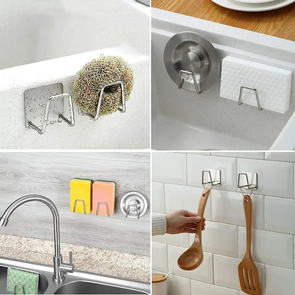 Adhesive_Sponge_Holder_Sink_Caddy_For_Kitchen_Accessories_Sus304_Stainless_Steel_Rust_Proof_Waterproof_Quick_Drying_2_Pack