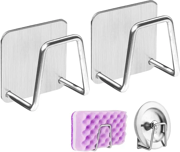 Adhesive_Sponge_Holder_Sink_Caddy_For_Kitchen_Accessories_Sus304_Stainless_Steel_Rust_Proof_Waterproof_Quick_Drying_2_Pack