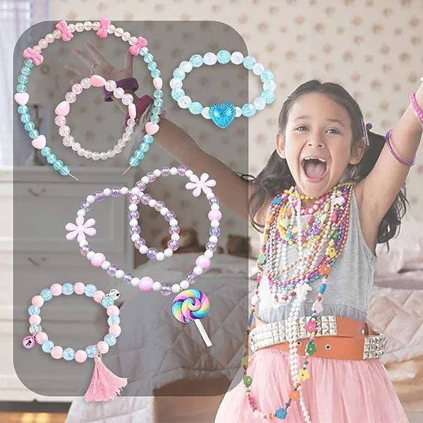 Fennec_Mart_Plastic_Beads_For_Kids_Crafts_Children_S_Jewelry_Making_Kit_Diy_Bracelets_Necklace_Hairband_And_Rings_Craft_Kits_Birthday_For_4_5_6_7_Year_Old_Little_Girls_Multicolor