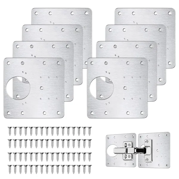 Flintronic_8pcs_Hinge_Repair_Brackets_Stainless_Steel_Cabinet_Hinges_With_64pcs_Customized_Screws_Flat_Fixing_Joining_Mending_Plates_For_Wood_Furniture