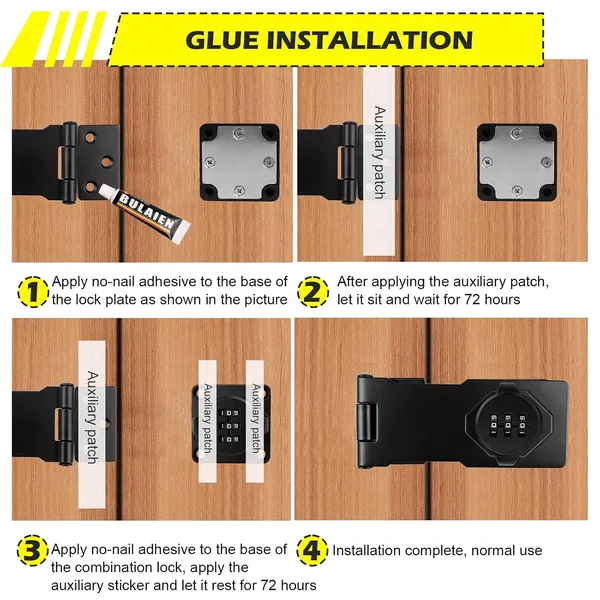 Password_Hasp_Locks_180_Degree_Bifold_Door_Lock_3_Digit_Password_Cabinet_Lock_Keyless_Combination_Lock_For_Cabinets_Small_Doors_Barn_Door_Bathroom_Outdoor_Garden_Black_1pc_110mm