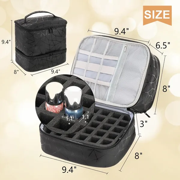 Zoofox_Nail_Polish_Organizer_Case_Double_Layer_Nail_Polish_Carrying_Bag_With_Handle_Pu_Leather_Nail_Organizers_And_Storage_Bag_For_Manicure_Accessories_Black