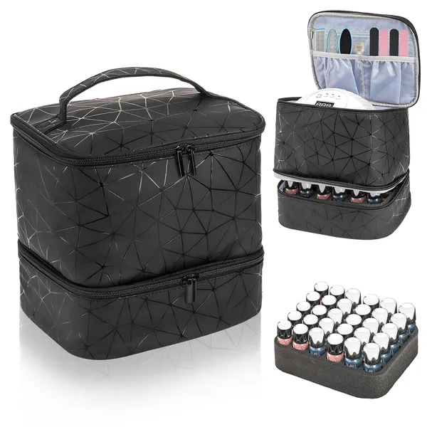 Zoofox_Nail_Polish_Organizer_Case_Double_Layer_Nail_Polish_Carrying_Bag_With_Handle_Pu_Leather_Nail_Organizers_And_Storage_Bag_For_Manicure_Accessories_Black