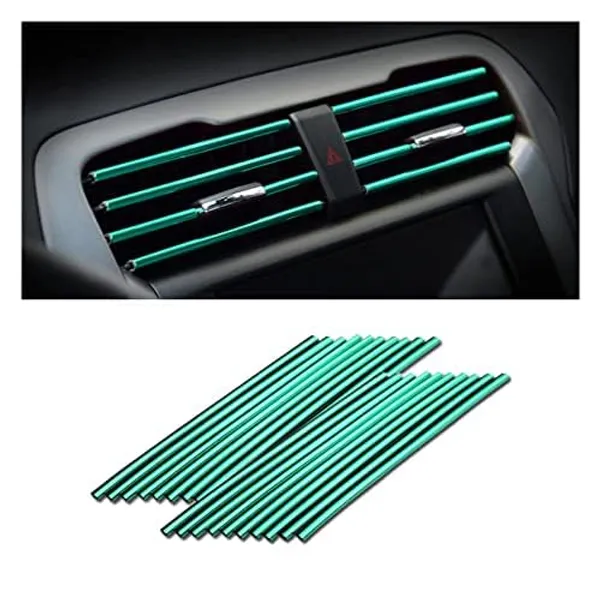 20_Pack_Car_Auto_Air_Conditioner_Vent_Outlet_Trim_Strip_Chrome_Pvc_Line_Universal_Waterproof_Bendable_Air_Vent_Outlet_Trim_Decoration_Green