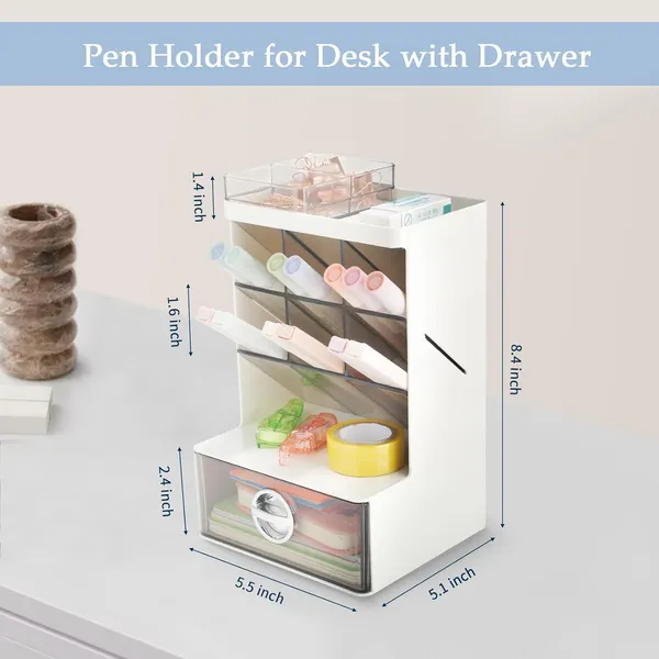 Desk_Organizer_With_6_Compartments_Pen_Holder_With_1_Top_Tray_And_1_Big_Drawers_For_Office_Supplies_Storage_And_Art_Supply_Storage_Box_Caddy_For_Office_1_Drawer_With_6_Compartment