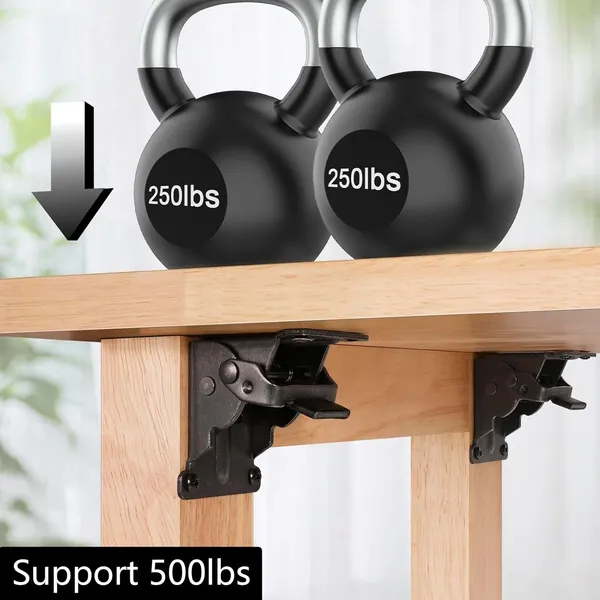 4_Pack_Folding_Brackets_Self_Lock_Hinge_With_Screws_For_Folding_Table_Legs_Lock_Extension_Support_Bracket_Bed_Legs_Black