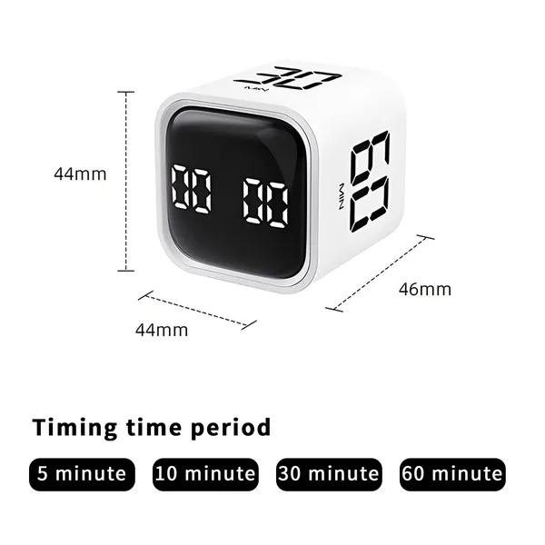 Qumox_Pomodoro_Timer_Cube_Productivity_Timer_With_Adjustable_Sound_And_Vibration_Alert_Ideal_For_Work_Office_Adhd_Study_And_Tasks_5_10_30_60_Minutes_Custom_Countdown_White