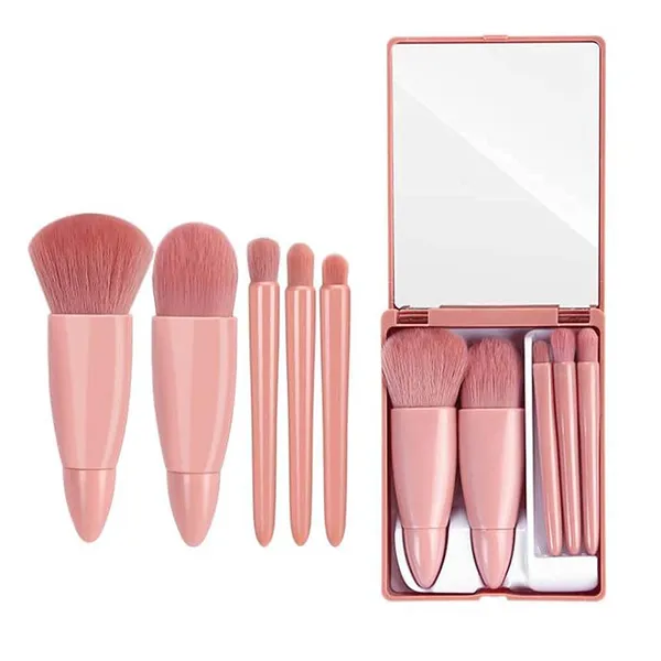 Easy_Taken_Travel_Makeup_Brush_Set_5pcs_Mini_Complete_Function_Cosmetic_Brushes_Kit_5pcs_With_Mirror