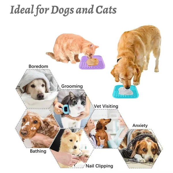 2pcs_Small_Lick_Mat_For_Dogs_With_Suction_Cups_Purple_Light_Blue