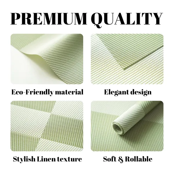 Placemats_Set_Of_4_Vinyl_Plastic_Woven_Place_Mats_For_Kitchen_Table_Indoor_Outdoor_Washable_Placemat_Wipeable_Dining_Table_Mats_Green_Cube_4
