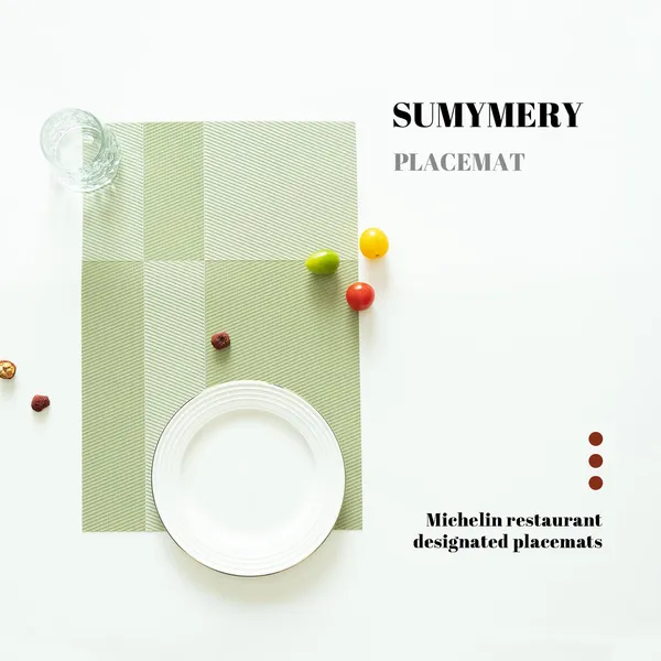 Placemats_Set_Of_4_Vinyl_Plastic_Woven_Place_Mats_For_Kitchen_Table_Indoor_Outdoor_Washable_Placemat_Wipeable_Dining_Table_Mats_Green_Cube_4