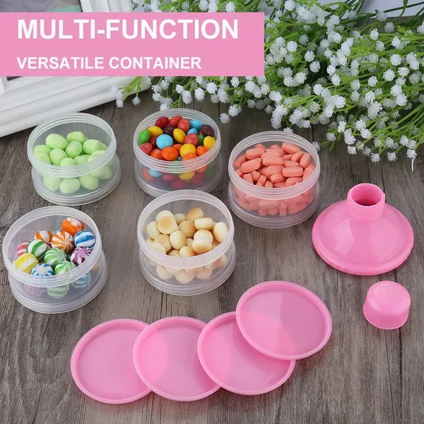 Formula_Dispenser_On_The_Go_5_Compartments_Stackable_Baby_Milk_Powder_Kids_Snack_Container_Bpa_Free_Travel_Friendly_Pack_Of_1_Pink
